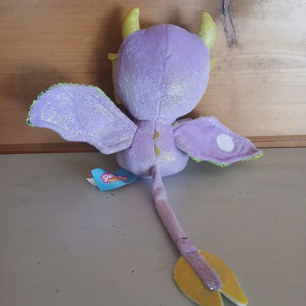 Baby Gemmy Dragons Plush Green And Purple Mystery 6 Inch. D2